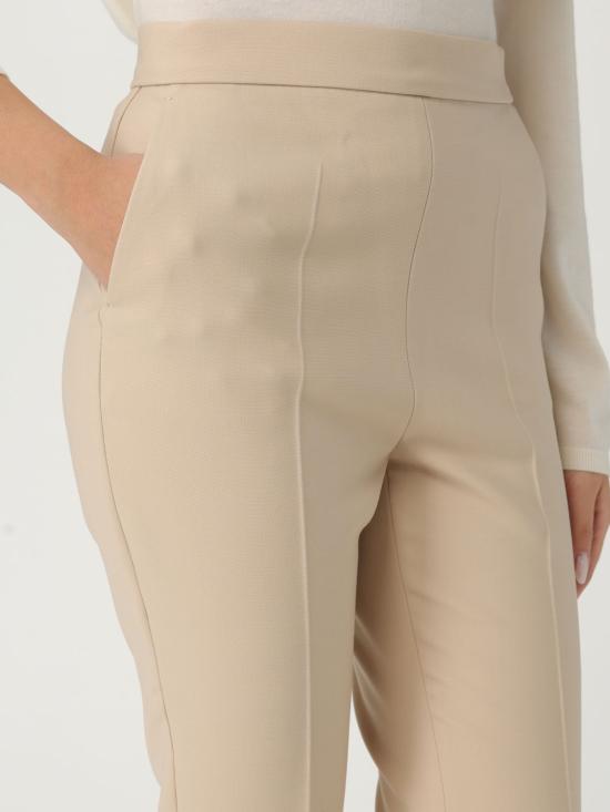 25SS 막스마라 스트레이트 팬츠 2511131191600 002 White 1 - MAX MARA