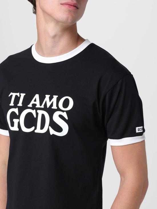 25FW 지씨디에스 반팔 티셔츠 A2OU2308JG4 99 Black - GCDS