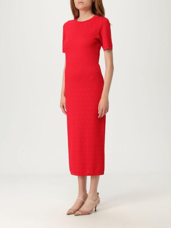 25SS 펜디 롱 원피스 FZDD59 AUZR F1SAX Red - FENDI