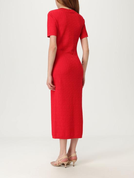 25SS 펜디 롱 원피스 FZDD59 AUZR F1SAX Red - FENDI