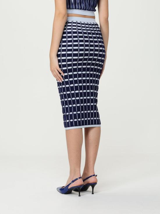 25FW 엘리자베타프랜치 미디 스커트 GK11S DN3 Sea - ELISABETTA FRANCHI