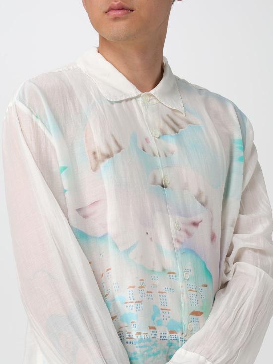 25SS 아워레가시 긴팔 셔츠 M2252AS Sea View Print Cotton Sil Natural - OUR LEGACY