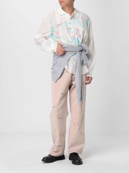 25SS 아워레가시 긴팔 셔츠 M2252AS Sea View Print Cotton Sil Natural - OUR LEGACY