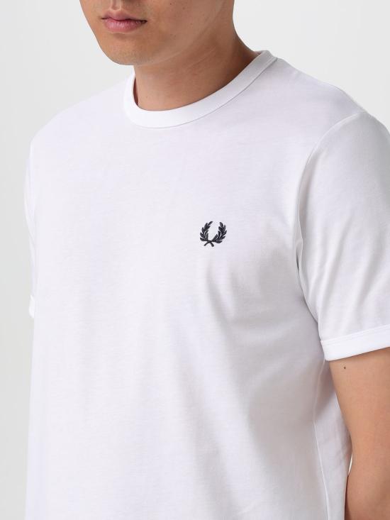 25FW 프레드페리 반팔 티셔츠 M3519 100 White - FRED PERRY