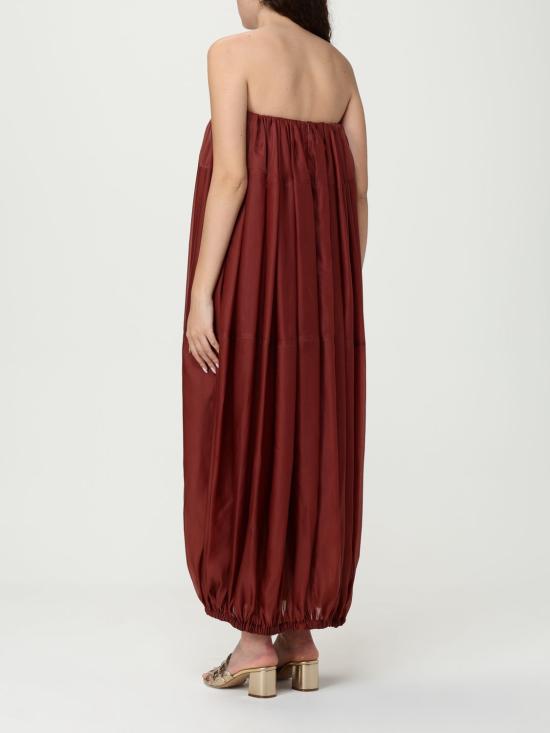 25SS 살바토레 페라가모 롱 원피스 13G952 782875 Brick Red - SALVATORE FERRAGAMO