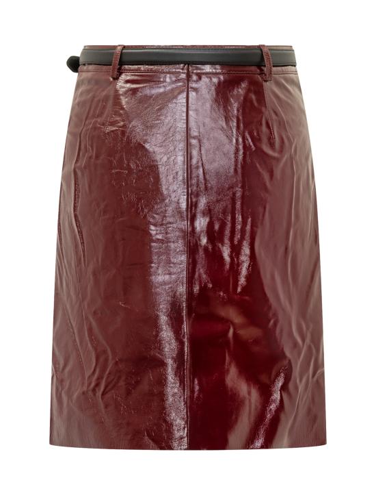 25FW 셀프 포트레이트 스커트 PF25091SKBU BURGUNDY - SELF PORTRAIT