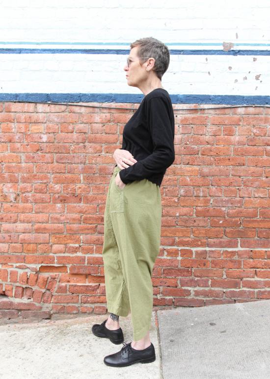  안티 오티 크롭 팬츠 앤티 오티 풀온 팬츠 - AUNTIE OTI