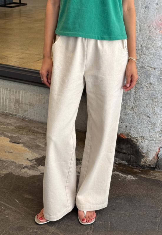  르 본 숍 트레이닝/조거 팬츠 르봉샵 봉 네츄럴 - Le Bon Shoppe