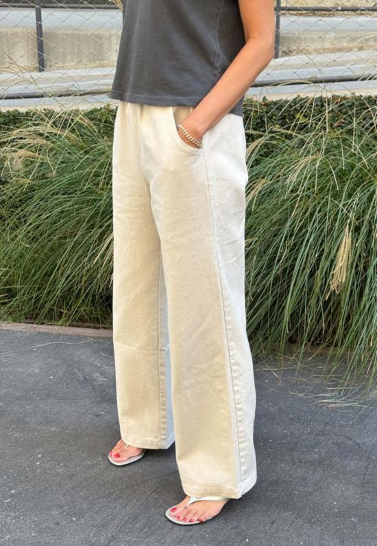  르 본 숍 트레이닝/조거 팬츠 르봉샵 봉 네츄럴 - Le Bon Shoppe