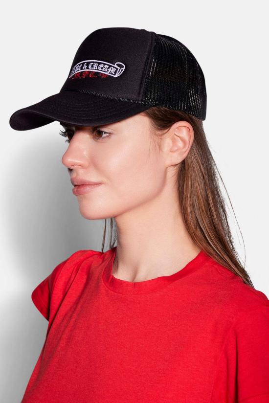  블루&크림 볼캡 크롬 배너 트러커 - BLUE&CREAM