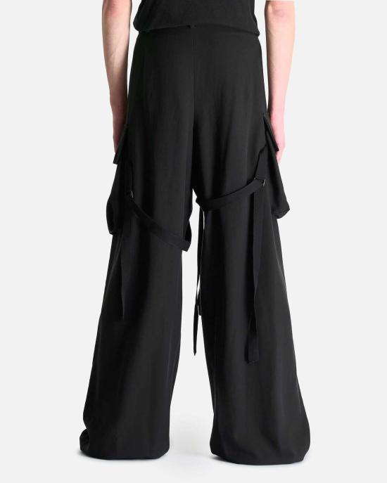  앤 드뮐미스터 치노 팬츠 Ann Demeulemeester Iben 카고 팬츠 블랙 - ANN DEMEULEMEESTER