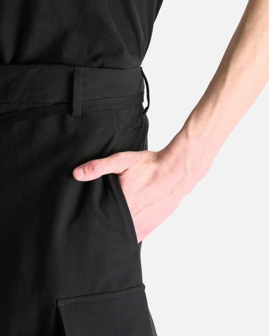  앤 드뮐미스터 치노 팬츠 Ann Demeulemeester Iben 카고 팬츠 블랙 - ANN DEMEULEMEESTER