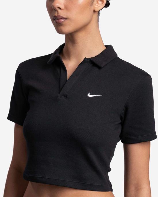  나이키 반팔 티셔츠 Nike Nsw 에센셜 반팔 폴로 블랙 - NIKE