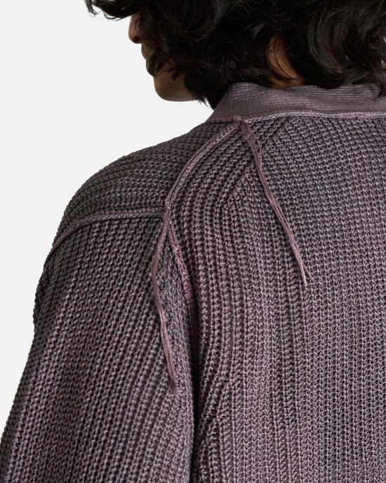  사카이 가디건 Sacai Garment Dye 니트 카디건 핑크 - SACAI