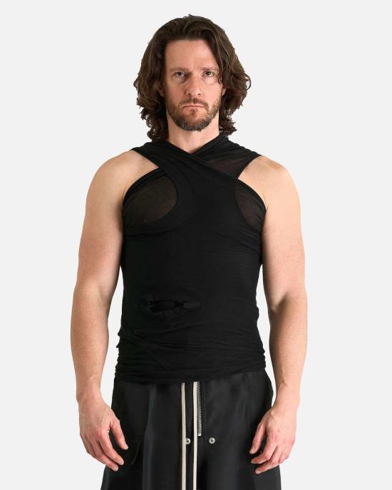  릭 오웬스 민소매 티셔츠 할리우드 바나나 셔츠 블랙