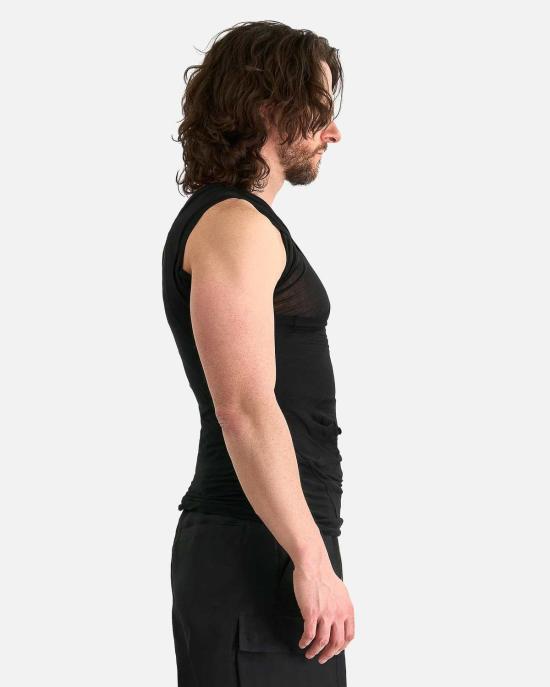  릭 오웬스 민소매 티셔츠 할리우드 바나나 셔츠 블랙 - RICK OWENS