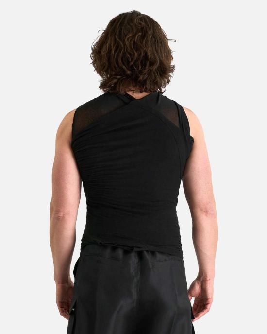  릭 오웬스 민소매 티셔츠 할리우드 바나나 셔츠 블랙 - RICK OWENS