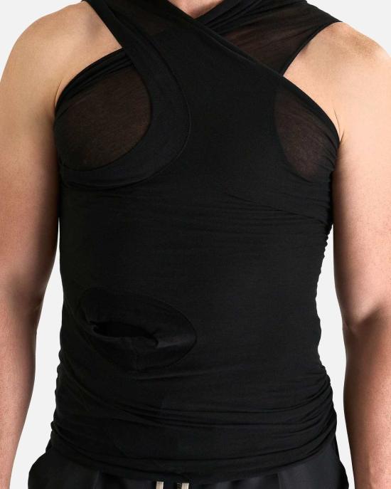  릭 오웬스 민소매 티셔츠 할리우드 바나나 셔츠 블랙 - RICK OWENS