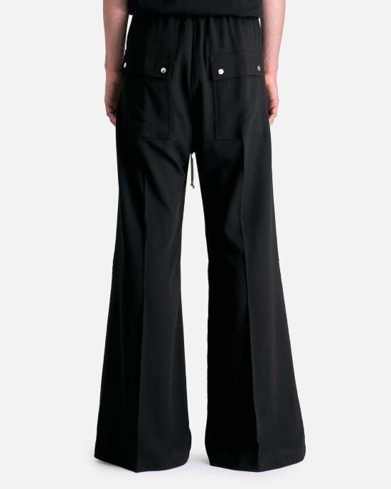  릭 오웬스 트레이닝/조거 팬츠 와이드 벨라스 블랙 - RICK OWENS
