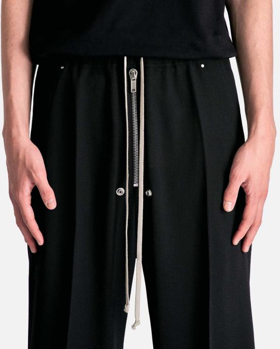  릭 오웬스 트레이닝/조거 팬츠 와이드 벨라스 블랙 - RICK OWENS