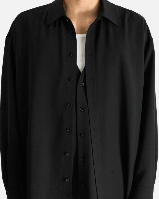  AUBERO 긴팔 셔츠 오베로 더블 레이어 - AUBERO