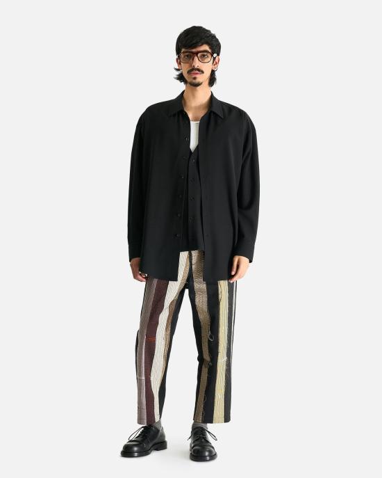  AUBERO 긴팔 셔츠 오베로 더블 레이어 - AUBERO