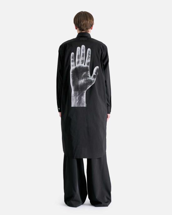  MM6 메종마르지엘라 긴팔 셔츠 Mm6 메종 마르지엘라 울트라 롱슬리브  블랙 - MM6 MAISON MARGIELA