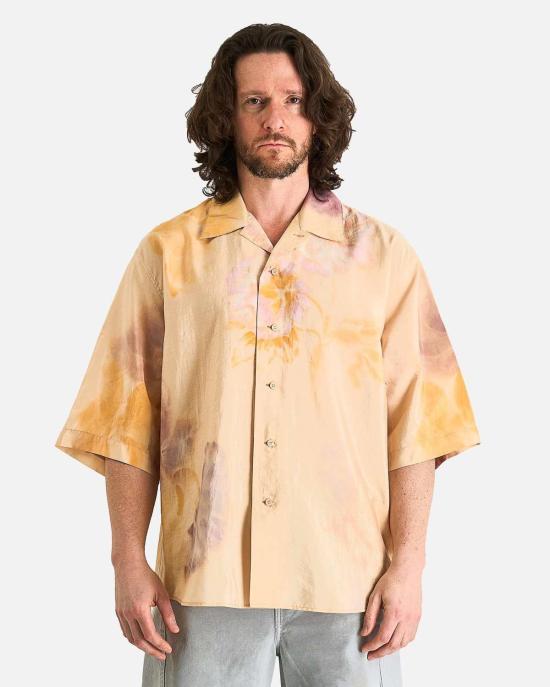  르메르 반팔 셔츠 여름 셔츠 라이트 피치/오크르