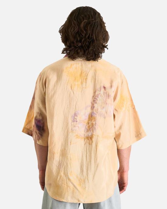  르메르 반팔 셔츠 여름 셔츠 라이트 피치/오크르 - LEMAIRE