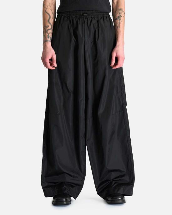  시몬로샤 스트레이트 팬츠 시몬 로샤 와이드 레그 퍼들 트랙  블랙