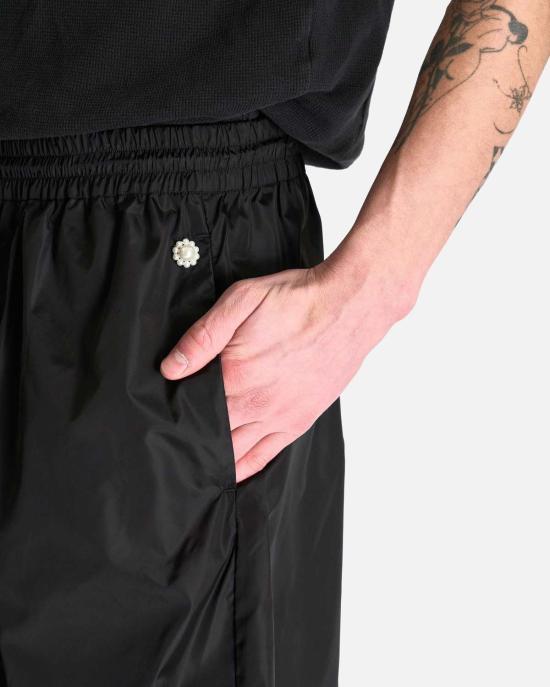  시몬로샤 스트레이트 팬츠 시몬 로샤 와이드 레그 퍼들 트랙  블랙 - SIMONE ROCHA