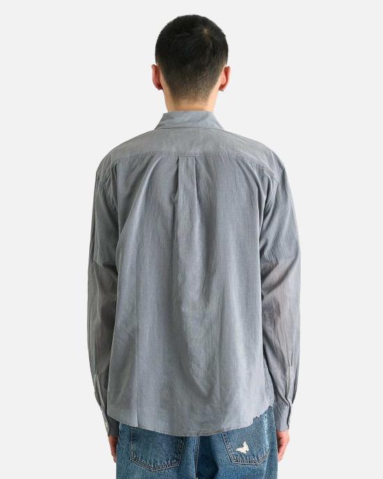  아워레가시 긴팔 셔츠 우리의 유산 너머  얼음 차가운 회색 흐린 면 - OUR LEGACY