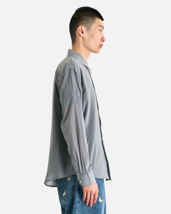  아워레가시 긴팔 셔츠 우리의 유산 너머  얼음 차가운 회색 흐린 면 - OUR LEGACY