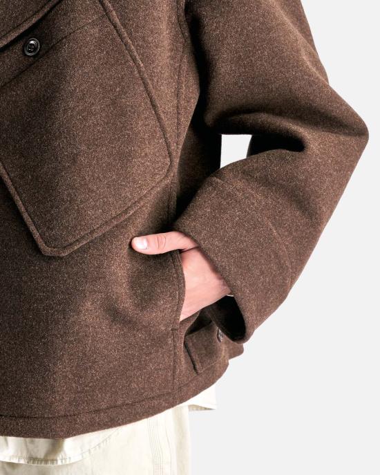  르메르 트렌치 코트 디스패치 피코트 브라운 차인 - LEMAIRE