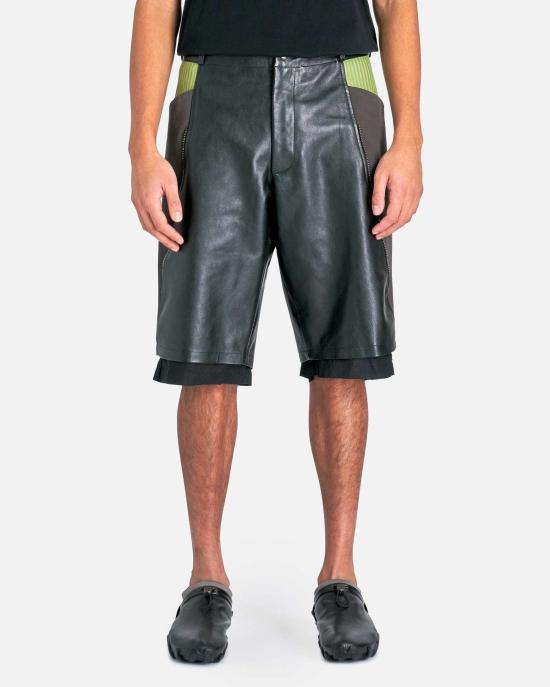  At.Kollektive 숏팬츠 X Kiko Kostadinov Inayat 반바지 블랙/터틀 그린 - OTHER BRANDS