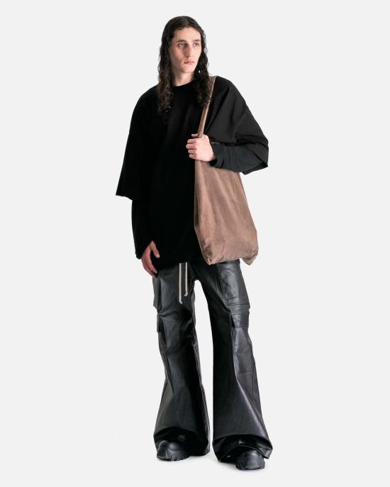  릭 오웬스 긴팔 티셔츠 토미 T 블랙 - RICK OWENS