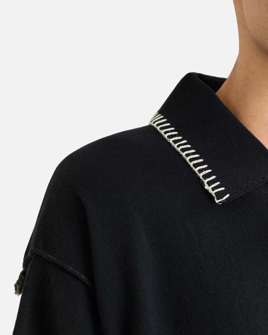  나마체코 폴로 니트 블루 네로 - NAMACHEKO