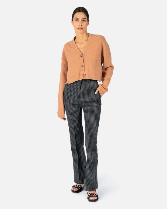  나누슈카 가디건 멜리나 크롭 카디건 피치 - NANUSHKA