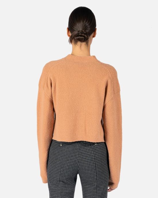  나누슈카 가디건 멜리나 크롭 카디건 피치 - NANUSHKA