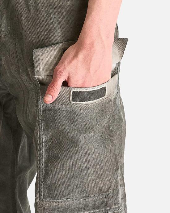  릭 오웬스 데님 팬츠 더블 카고 진 - RICK OWENS