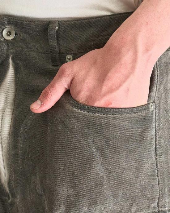  릭 오웬스 데님 팬츠 더블 카고 진 - RICK OWENS