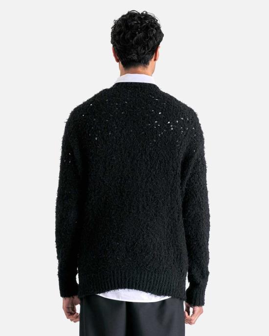  드리스 반 노튼 스웨터 Dries Van Noten Mikado  블랙 - DRIES VAN NOTEN