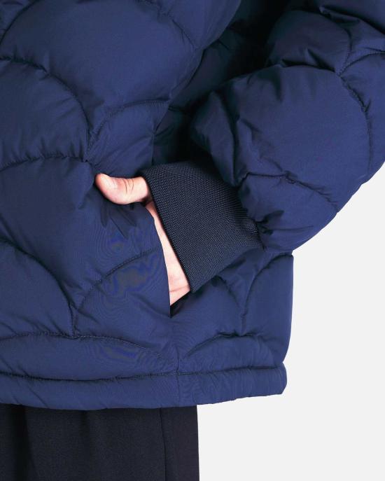  겐조 패딩 켄조 세이가이하 라이트 다운 기모노 미드나잇 블루 - KENZO