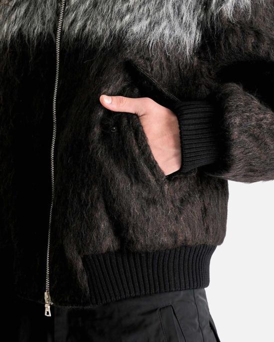  드리스 반 노튼 봄버 자켓 Dries Van Noten Verso Tris M.W 재킷 다크 브라운 - DRIES VAN NOTEN