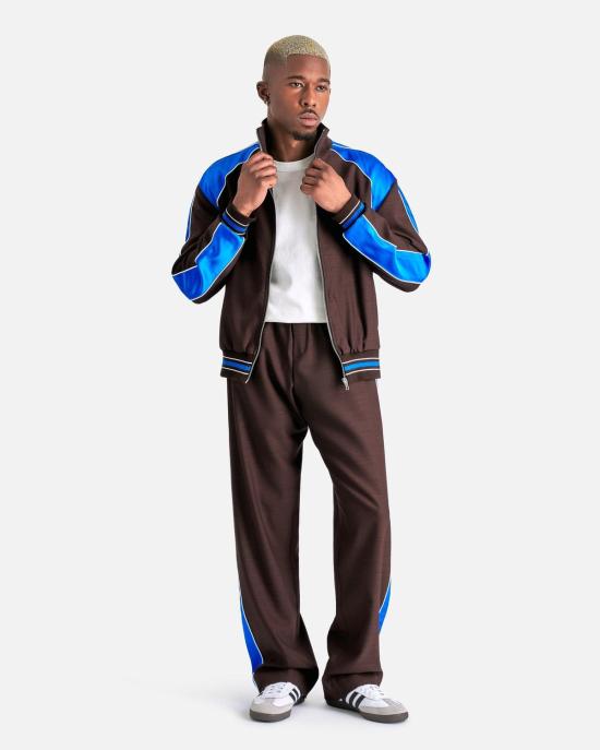  웨일즈보너 스트레이트 팬츠 웨일즈 보너 커리지 팬츠 다크 브라운/블루 - WALES BONNER