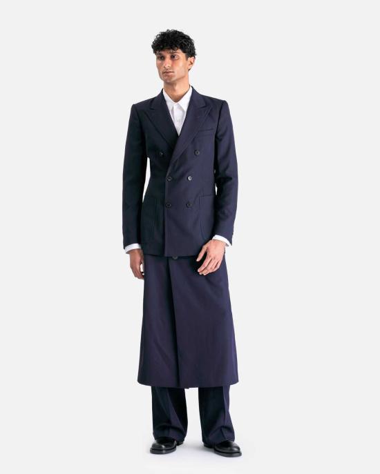  드리스 반 노튼 자켓 Dries Van Noten 브루스 재킷 네이비 - DRIES VAN NOTEN