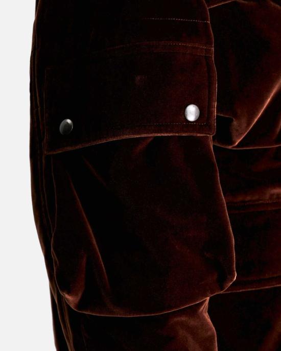  드리스 반 노튼 자켓 Dries Van Noten 빌번 벨루어 재킷 브라운 - DRIES VAN NOTEN