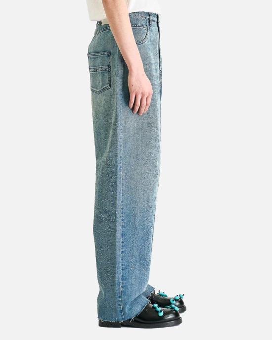  나마체코 데님 팬츠 핸드필드 레귤러 진 라이트 블루 - NAMACHEKO