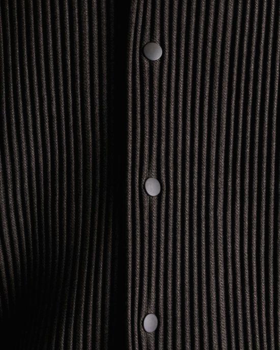  이세이 미야케 봄버 자켓 Issey Miyake Homme Plisse Kersey Pleats 봄버 재킷 브라운 - ISSEY MIYAKE