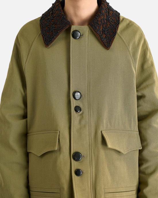  나마체코 자켓 자수 칼라 재킷 피스타치오 - NAMACHEKO